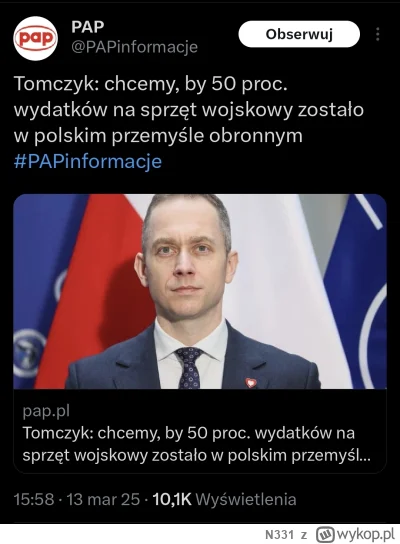 N331 - Dlatego w 2024 z 130 mld Złotych aż 60% trafiło do USA ( ͡° ͜ʖ ͡° )つ──☆*:・ﾟ

#...