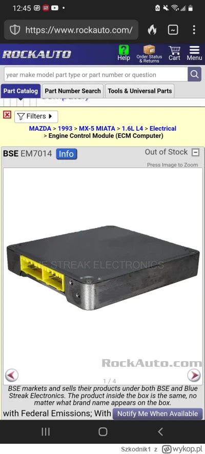 Szkodnik1 - @pietryna123 tu masz zdjęcie ECM od MX-5 z 1993. Polecam książki od mecha...