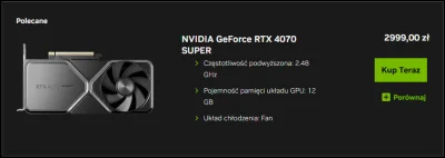 tfujstarypijany2137 - Jeśli kogoś to interesuje to RTX 4070 Super FE jest dostępny na...