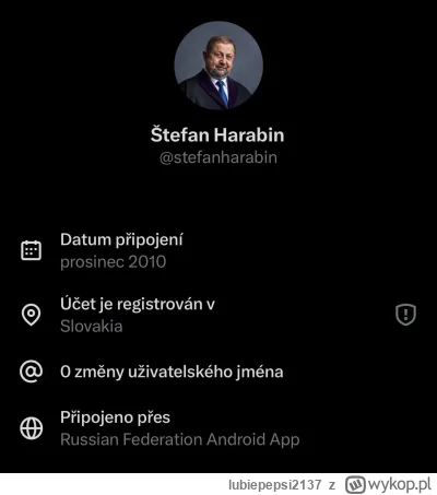 lubiepepsi2137 - słowacki polityk skrajnie prawicowej partii założył konto w kacapii,...