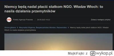 MajkiFajki - Prusy też swoje robią 
https://www.gospodarkamorska.pl/niemcy-beda-nadal...