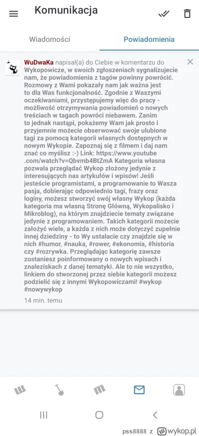 pss8888 - @WuDwaKa @wykop
to tak teraz wygląda lista powiadomień buahahaha
Wincyj tek...