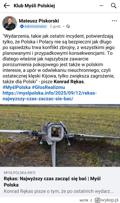 wshk - >Oczywiście też Polska nie ma wpływu na moment i formę zakończenia wojny, choć...