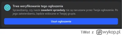 TiMat - #facebook #marketplace support pomocny jak zawsze, od tygodnia ogłoszenie ma ...