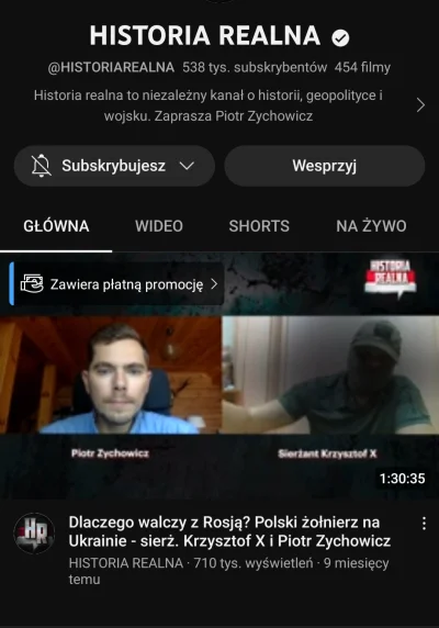 KarolaG17 - Zychowicz nadal ma przypięty film na głównej stronie YouTube z nieżyjącym...