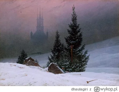 dhaulagiri - Caspar David Friedrich 
Pejzaż zimowy

#sztuka #art #obrazy #malarstwo