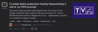 kleopatrixx - To dzięki dwóm posłankom Koalicji Obywatelskiej 2 mld zł. na TVPiS prze...