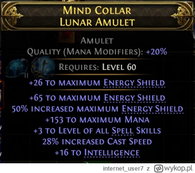 internet_user7 - Amulet za 6 div, omen 2 div, podmianka jakiegoś gównoaccuracy na max...