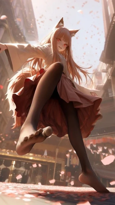 Miteora - #randomanimeshit #anime #spiceandwolf #ookamitokoushinryou #holo #horo #ai ...