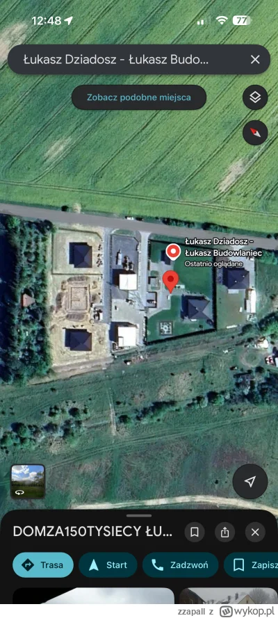 zzapall - Google zaktualizowało mapy satelitarne widać chłop działa ostro 3 domy obok...
