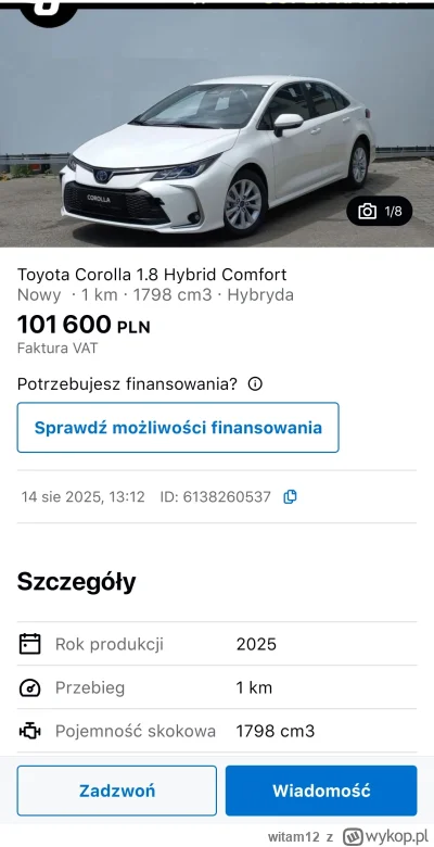witam12 - @kolegazsasiedztwa: po co tak kłamać? W mniej niż 30 sekund znalazłem ofert...