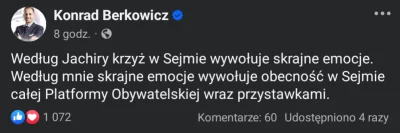 tusk - U Berkowicza chyba było pite na wieczór bo przestał się kryć xD
Skrajnych emoc...