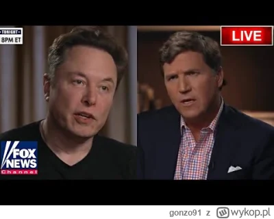gonzo91 - Cały wywiad #elonmusk z Tuckerem Carlsonem poniżej. Cały o AI.
#chatgpt #ai...
