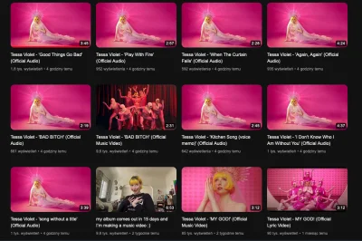 aptitude - Tessa Violet udostępniła na YouTube sporą masę swoich nowych utworów.

#Te...