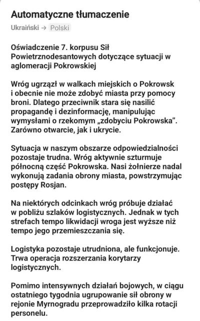 Mikuuuus - Info od chłopaków z 7. Korpusu Desantowo-Szturmowego Sił Zbrojnych Ukrainy...