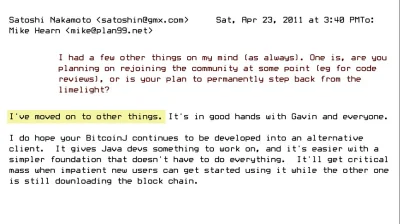 Atari_65XE - 13 lat temu Satoshi się scashował i zostawił piramidę w rękach devów. 
Ś...