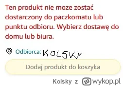 Kolsky - Chciałem kupić coś na amzonie co nie ma wysyłki do paczkomatu, tylko na adre...