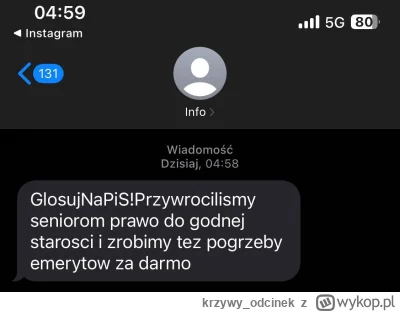 krzywy_odcinek - Ale jak jest alert zachęcający aby zagłosować na PiS to już wykopkom...