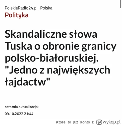 K.....o - Przypomnijmy jakie zdanie miał Tusk gdy podobnego pochodzenia lekarze i inż...