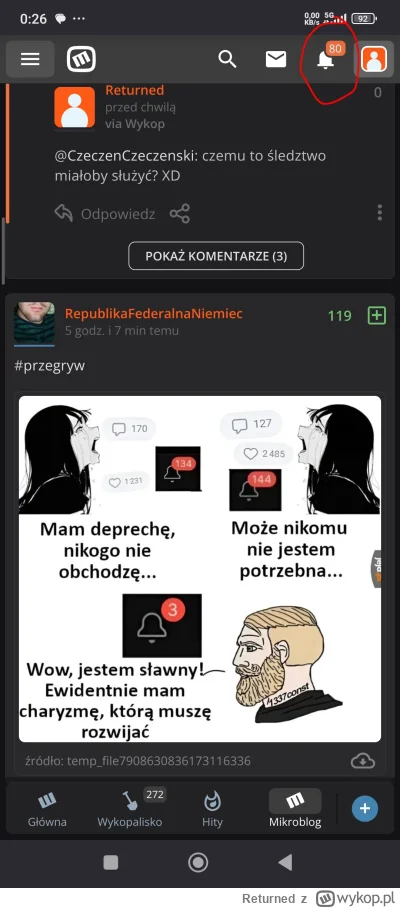 Returned - @RepublikaFederalnaNiemiec: pozdro.

Also bywało znacznie więcej.