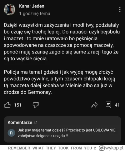 REMEMBERWHATTHEYTOOKFROMYOU - Świeży wpis Szarpankiego. O ile lubię jego twórczość to...