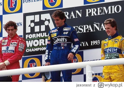 jaxonxst - Tak wyglądało podium dokładnie 30 lat temu. GP Hiszpanii 1993 wygrał Alain...