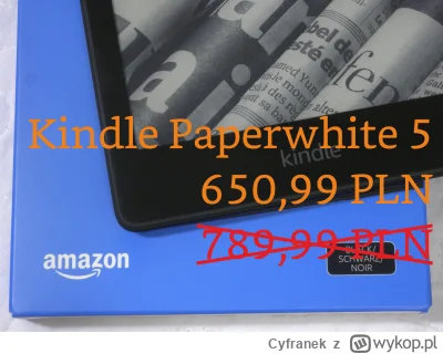 Cyfranek - Czytniki Kindle zostały przecenione z okazji Black Friday. Szczególnie moc...