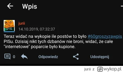 jurii - Pozwolę sobie przypomnieć moj wpis w powyborczy poranek po poprzednich wybora...