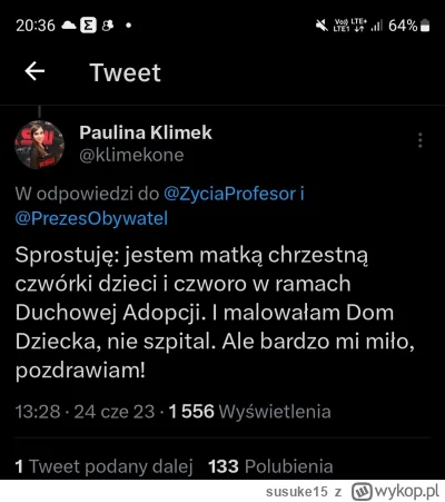 susuke15 - Warto dodać że pani Klimek angażuje się w sprawy dzieci i chociażby pomalo...