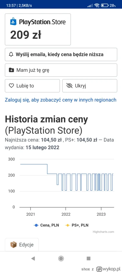 shox - @Zygarndg : poczekaj z tydzień bo tak średnio co miesiąc jest promocja na cybe...