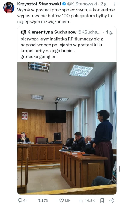 Turin89 - Ja to czekam aż Kzys wypowie na temat Mateckiego, który nawołuje do mordowa...