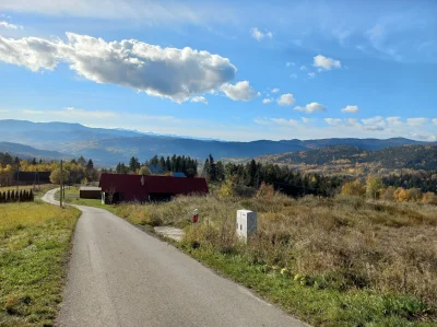 WR9100 - Widok na Tatry i Gorce z Kosarzysk: