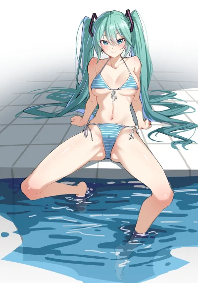 OttoFlick - #randomanimeshit #anime #swimsuit #vocaloid #hatsunemiku #