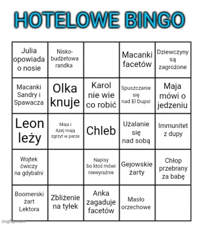 Dewasta - #hotelparadise Brakuje mi 3 pól. Co można dodać, ewentualnie usunąć?