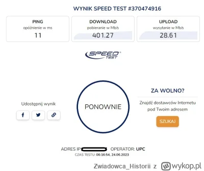 Zwiadowca_Historii - @sliskipl: Tak właśnie jestem połączony PC kablem do routera. Wi...