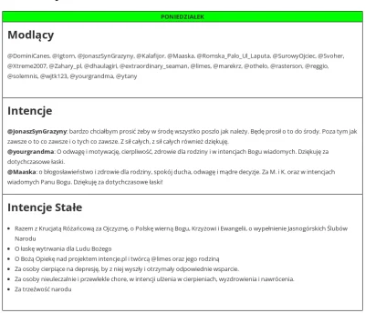 dendrofag - @DominiCanes, @Igtorn, @JonaszSynGrazyny, @Kalafijor, @Maaska, @RomskaPal...