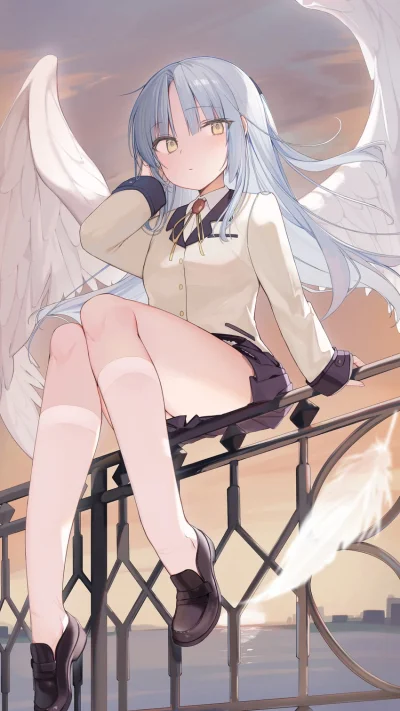 cizinec - #randomanimeshit #angelbeats #kanadetachibana #tenshi