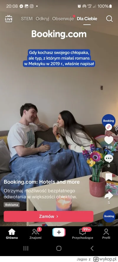 Jagoo - Nie znam się na aferach, ale da radę to gdzieś złościć, że booking.com na tik...