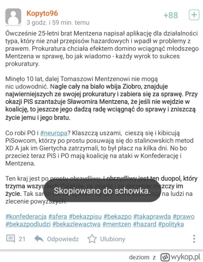 deziom - Wieczna beka z konfiarzy XD, biedny mały święty memcen nie wiedzial, że apli...