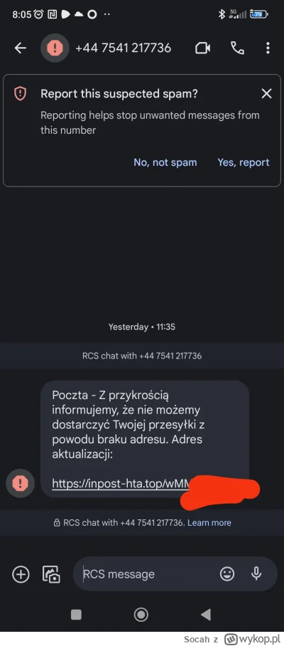 Socah - Nice try. Skąd wiedzą że nadałem paczkę?