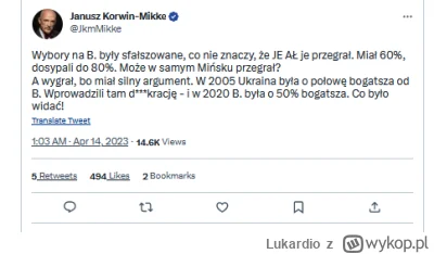 Lukardio - https://twitter.com/JkmMikke/status/1646650376886657026

#polska #4konserw...