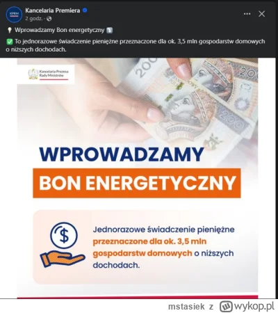 mstasiek - Czyli podwyżki prądu będą po to by potem oddać to w bonach? Oczywiście tyl...