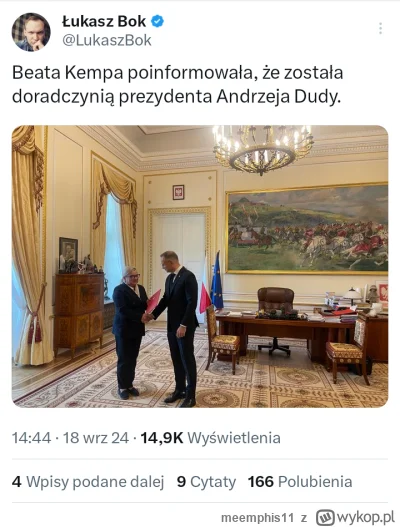 meemphis11 - #polityka #sejm #bekazpisu

Idealne podsumowanie prezydentury tego clown...