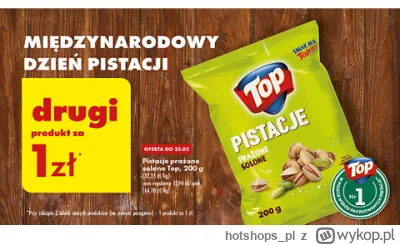 hotshops_pl - Pistacje drugie opakowanie za 1zł
https://hotshops.pl/okazje/pistacje-d...