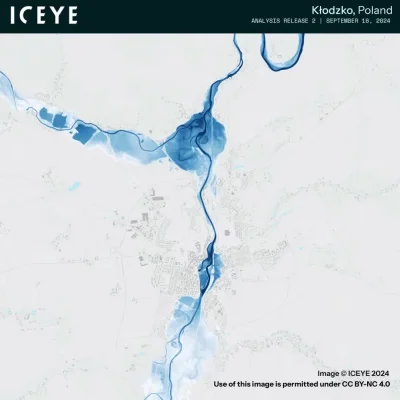 framugabezdrzwi - Polskie satelity ICEYE robią analizy stanu wody w trakcie powodzi #...