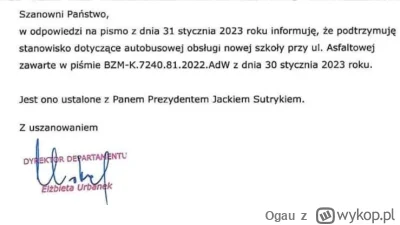 Ogau - Wojszyczanie dalej walczą z Urzędem Miasta o puszczenie autobusu przez Buforow...