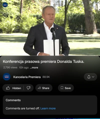 ziuaxa - Hehe, "czysta woda" = komentarze wyłączone xD
Faszystowskie standardy PiSu z...