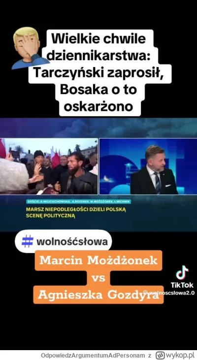 OdpowiedzArgumentumAdPersonam - Jedyna prowokacja odbyła się nie na marszu a u Pani G...