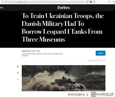 konradpra - #ukraina #wojna #dania #leopard1 

ROFTL XD

https://www.forbes.com/sites...