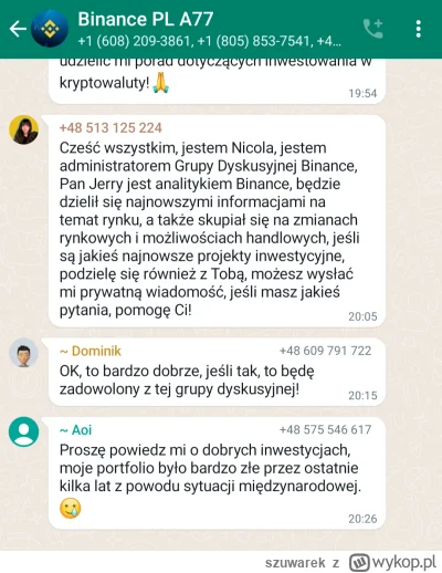 szuwarek - Nie wiem jakim cudem bo nigdy nawet nikt do mnie nie dzwonił z bitcoina an...